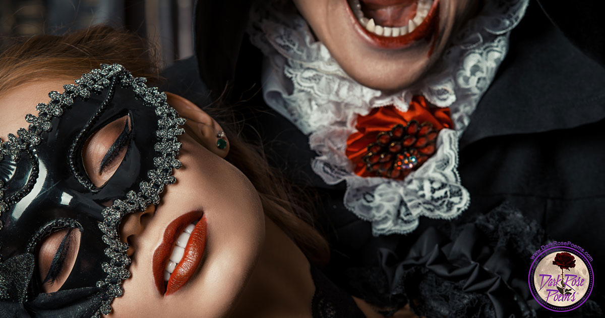 Party like a vampire, dark poetry by Lord Freakzilla and published by Dark Rose Poems